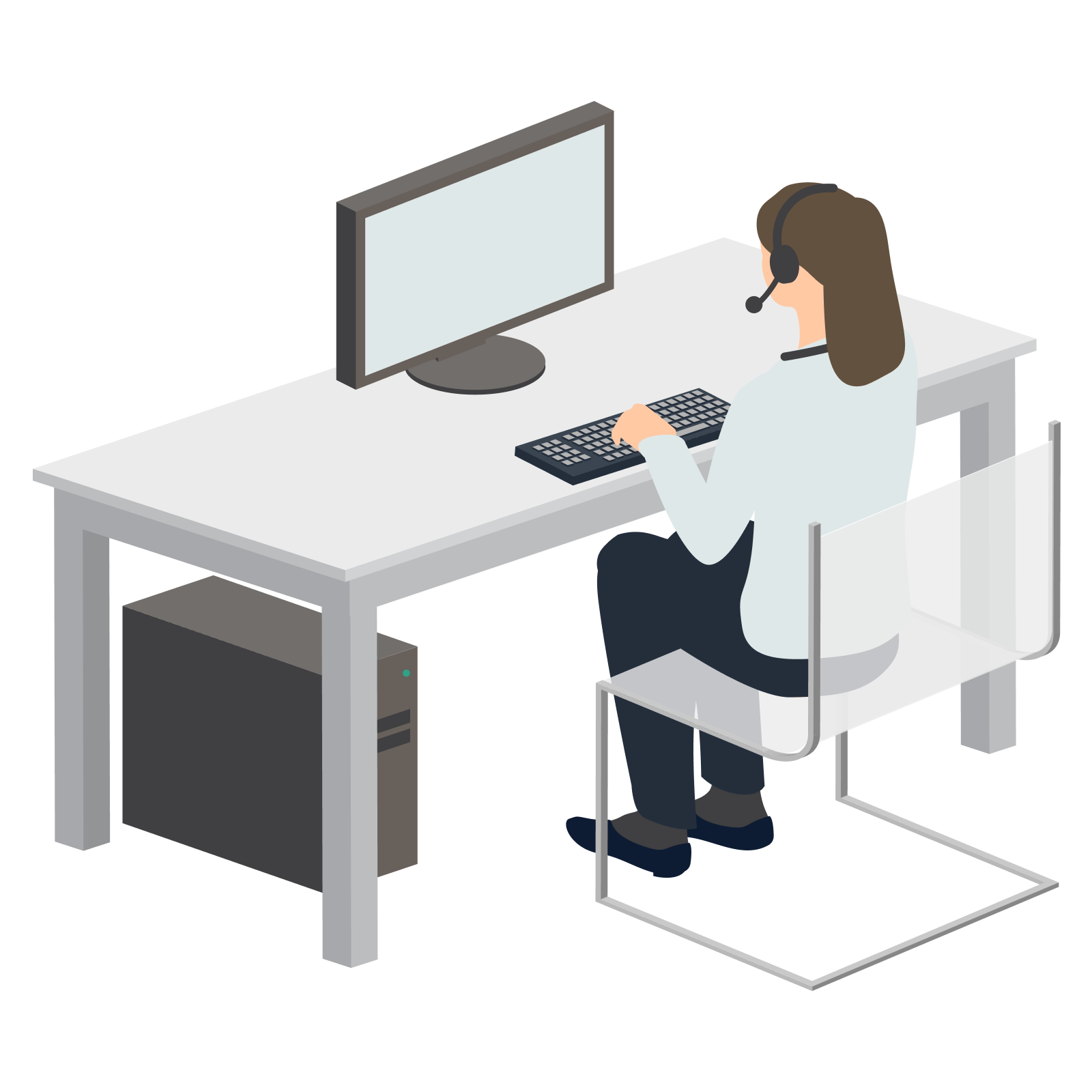 Help Desk Back View Home | Tech Pic